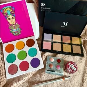 Makeup bundle Color Zulu by Juvas Morphe 8S Stellar Impact Highlighter and more